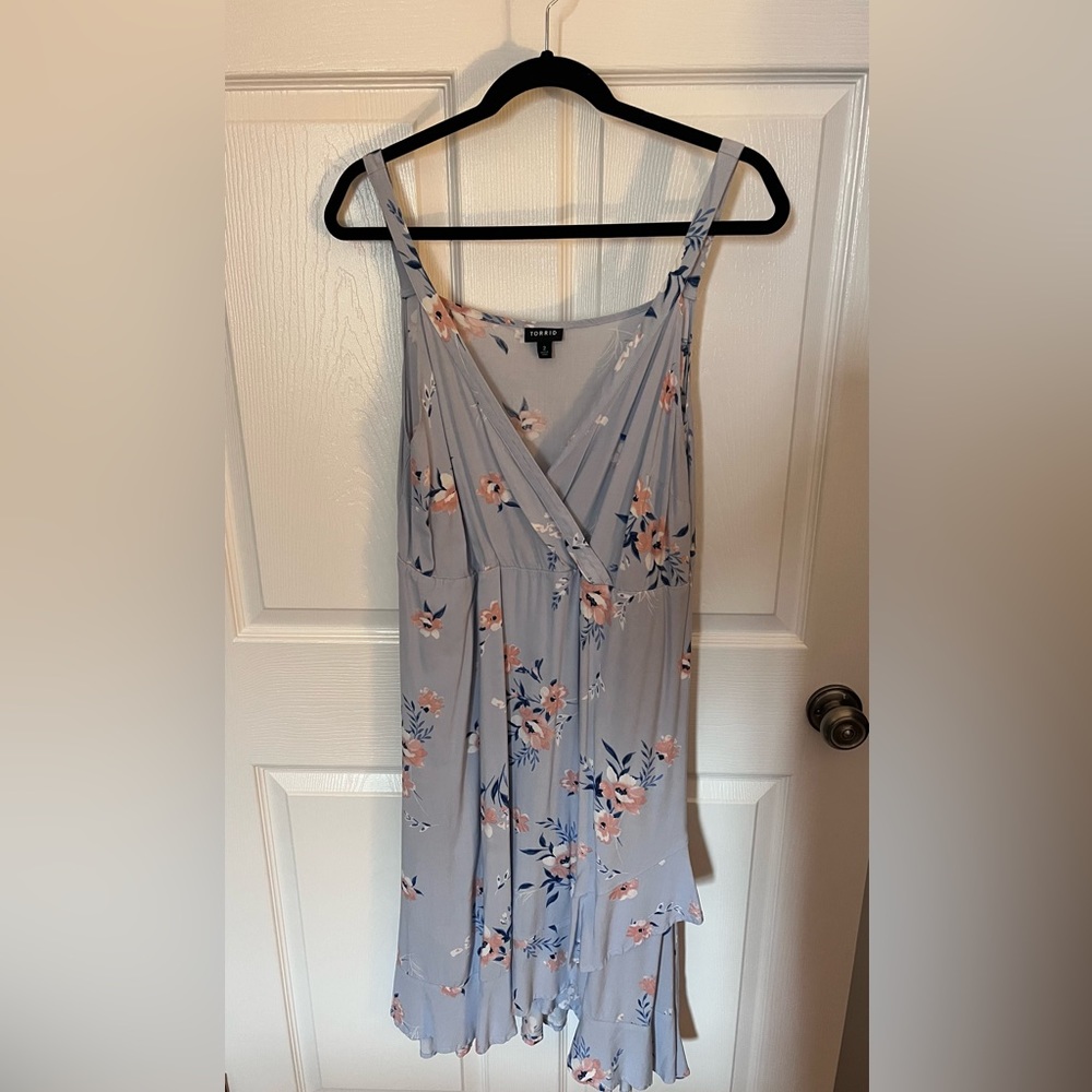 Torrid blue floral sundress